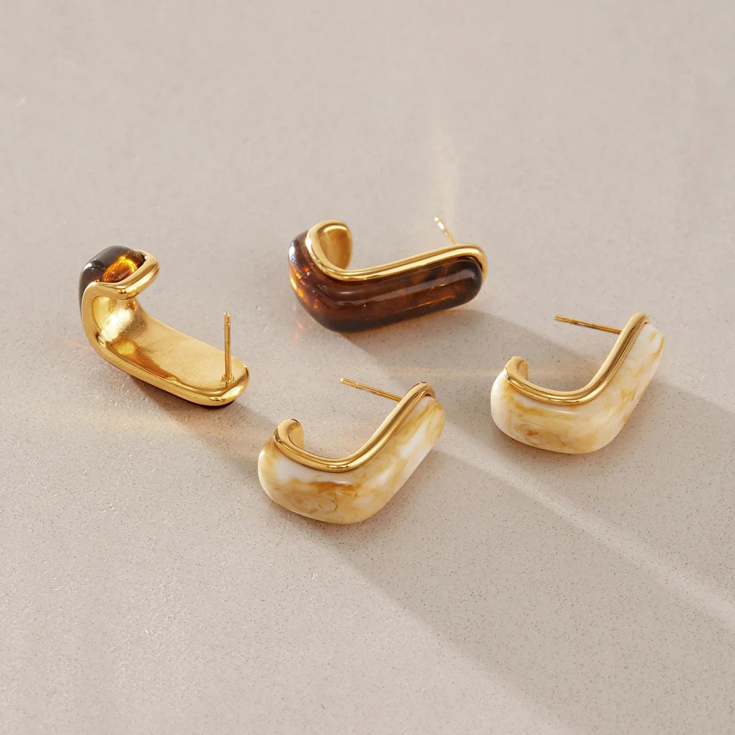 Chunky Resin Hoops — view 4