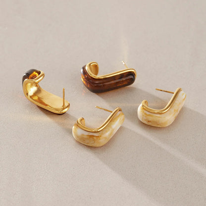Chunky Resin Hoops — view 4