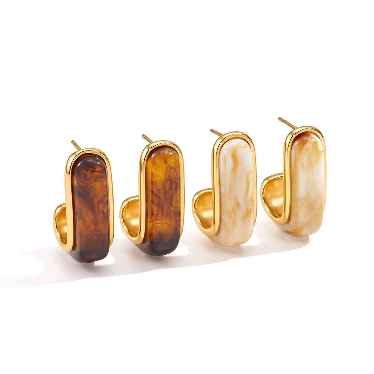 Chunky Resin Hoops — view 5