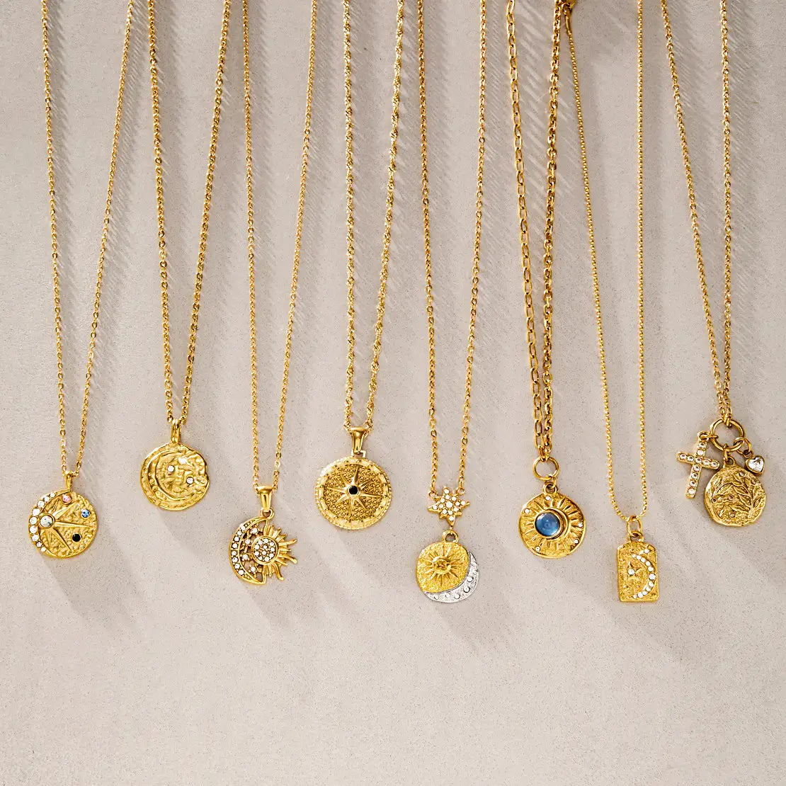 Evil Eye Celestial Pendant Necklace — view 4