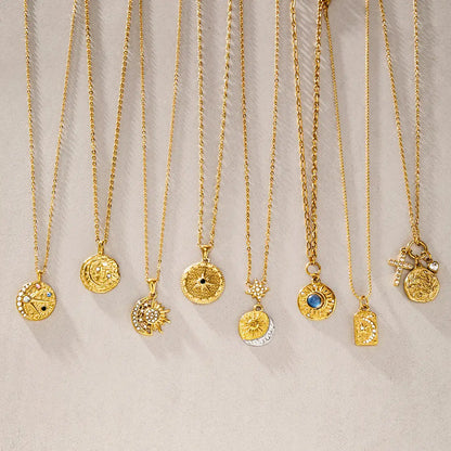 Evil Eye Celestial Pendant Necklace — view 4