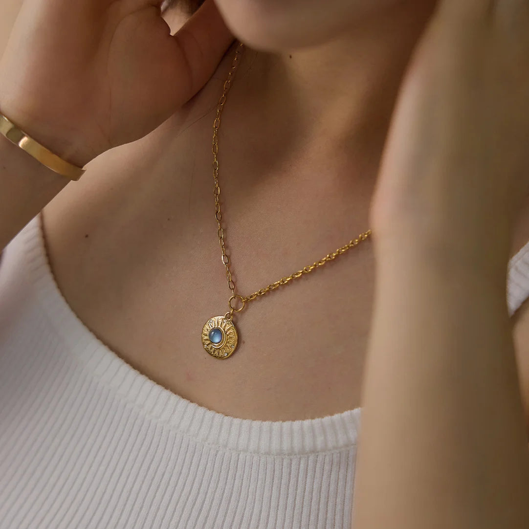 Evil Eye Celestial Pendant Necklace — view 3
