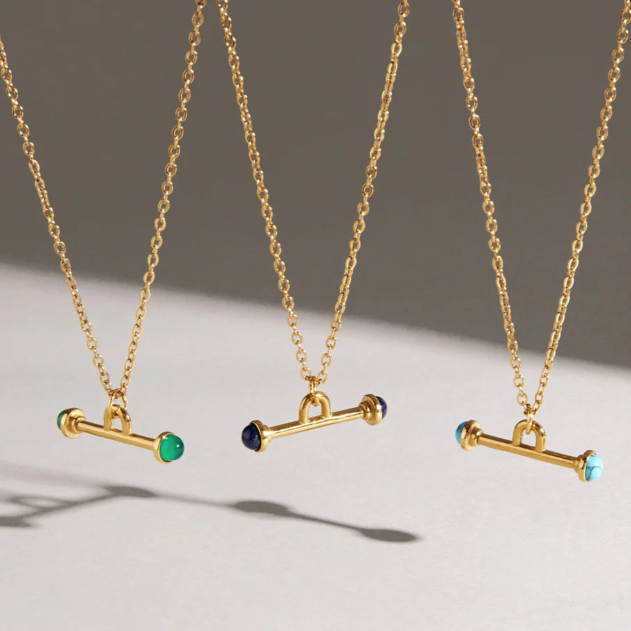 Knotted T-Bar Necklace