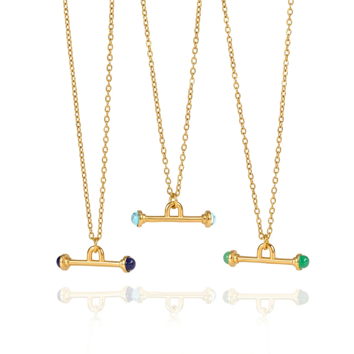 Knotted T-Bar Necklace — view 5