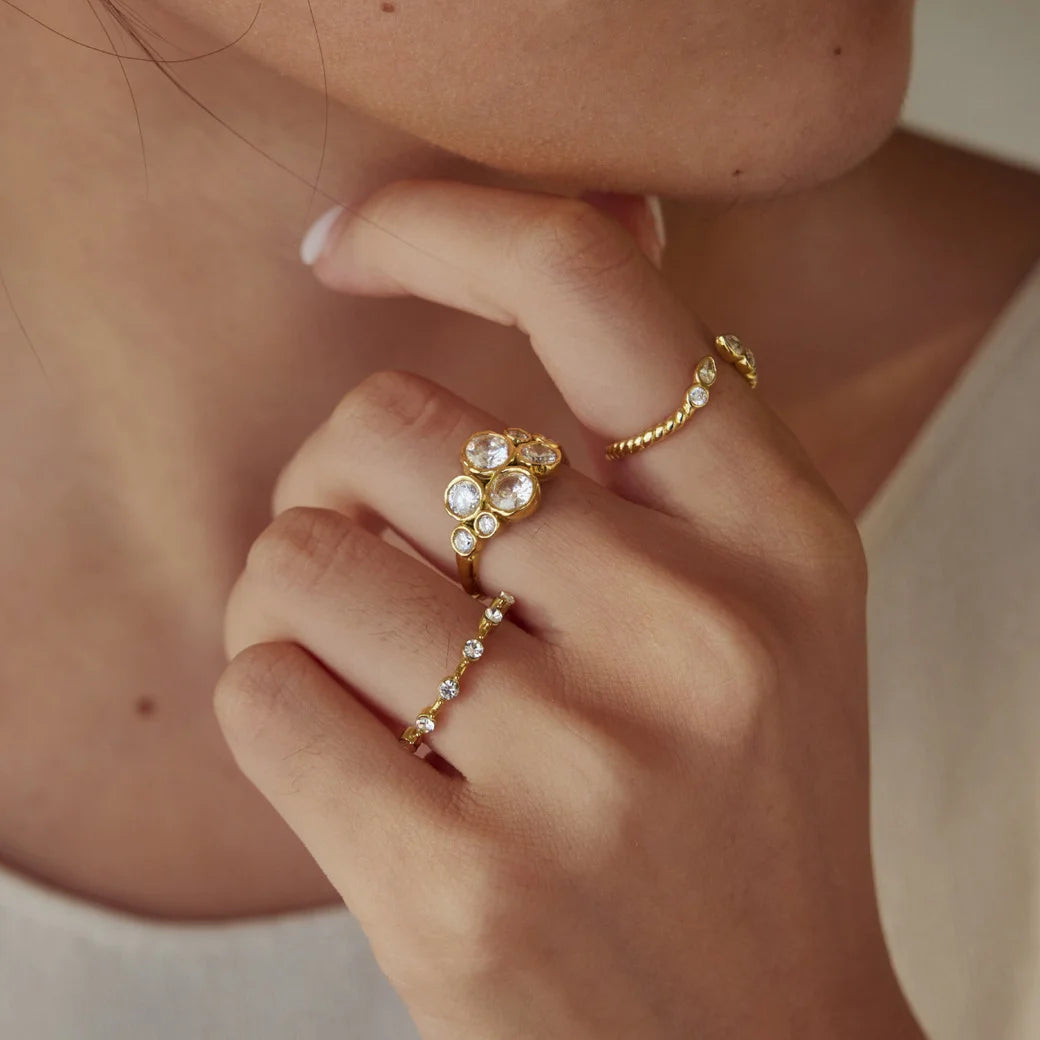 Twisted Rope Cuff and Ring Set — view 2