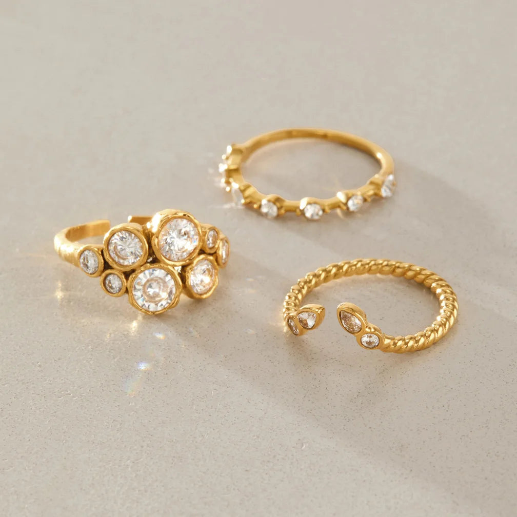 Twisted Rope Cuff and Ring Set — view 4