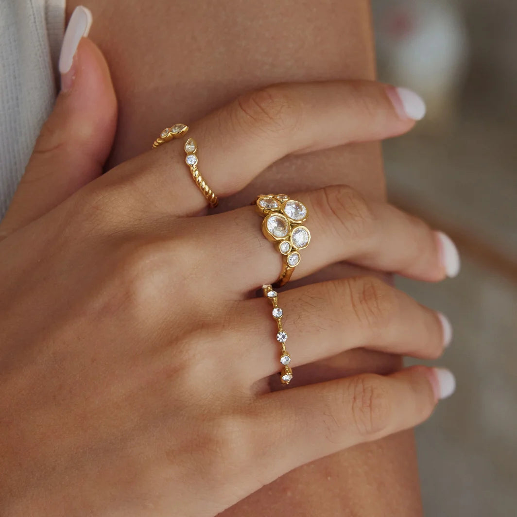 Twisted Rope Cuff and Ring Set — view 3
