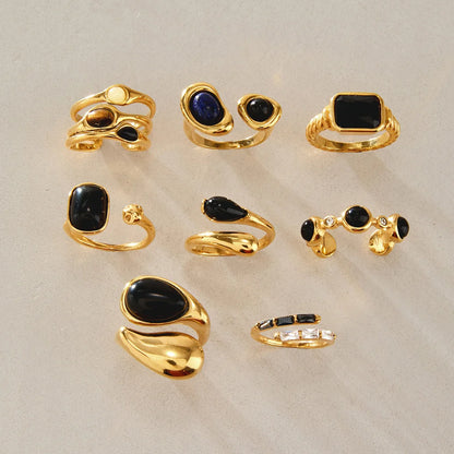 Chunky Cabochon Medallion Ring — view 4