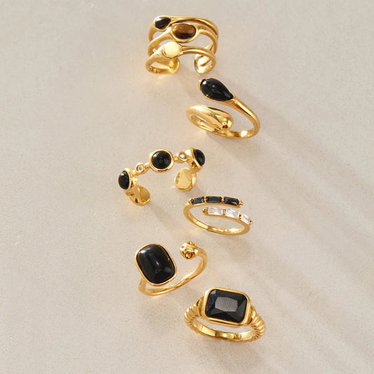 Chunky Cabochon Medallion Ring