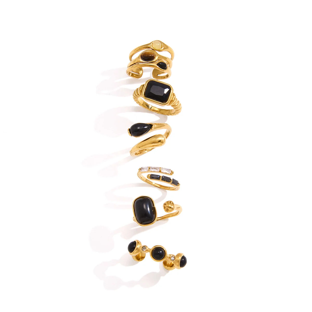 Chunky Cabochon Medallion Ring — view 5