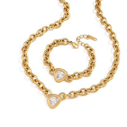 Trillion Rolo Chain Jewelry Set — view 5