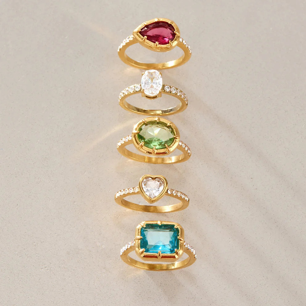 Mixed Cut Multi Shape Ring