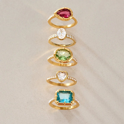 Mixed Cut Multi Shape Ring