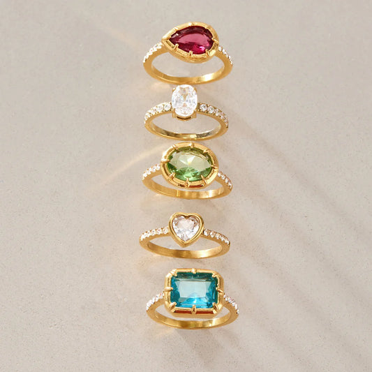 Mixed Cut Multi Shape Ring