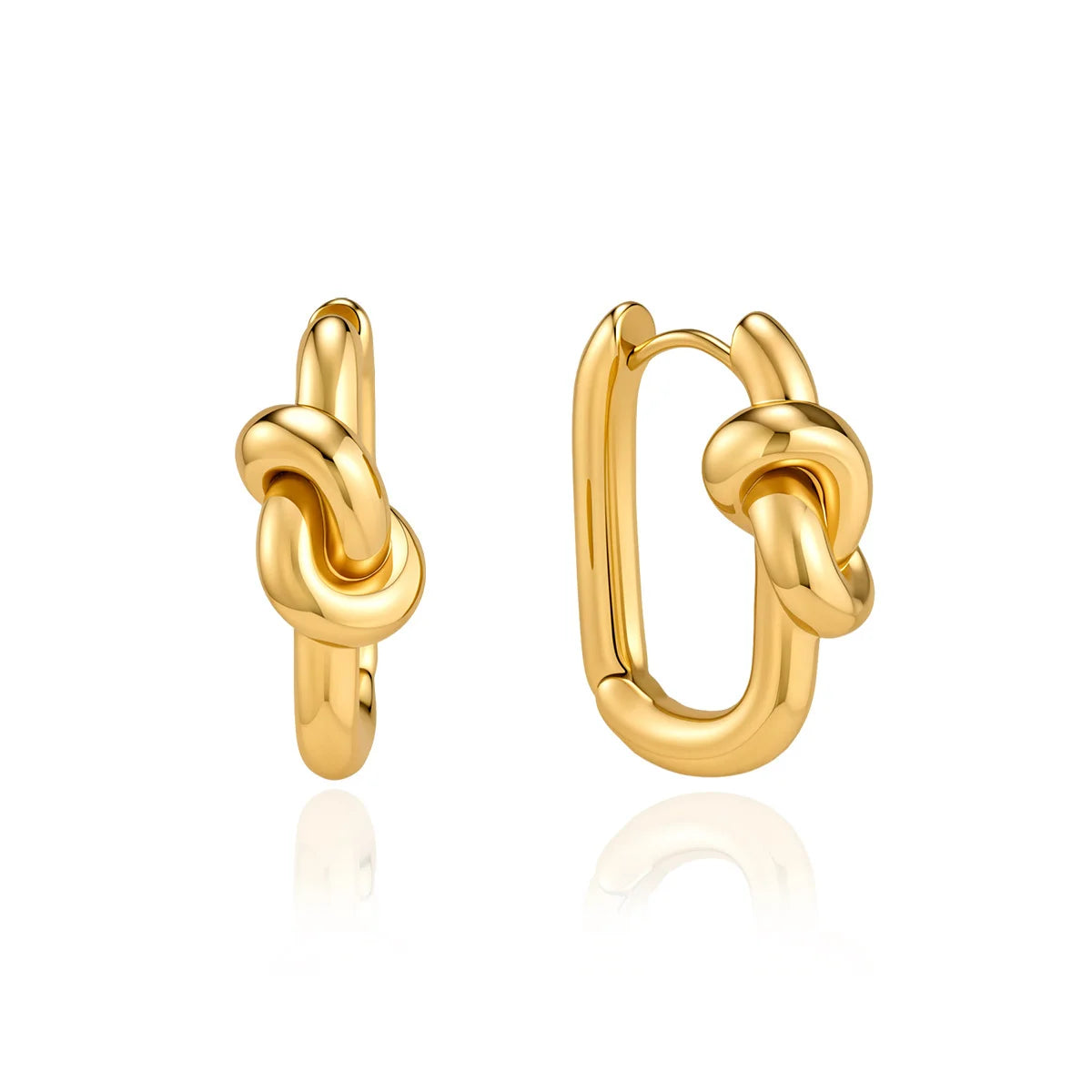 Twisted Knot Hoop Earrings — view 5