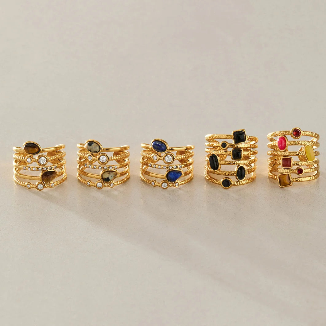 Multi-Band Cabochon Ring — view 3