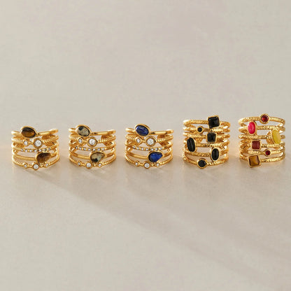 Multi-Band Cabochon Ring — view 3