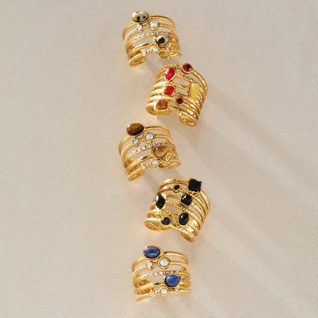 Multi-Band Cabochon Ring — view 2