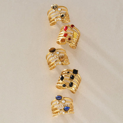 Multi-Band Cabochon Ring — view 2