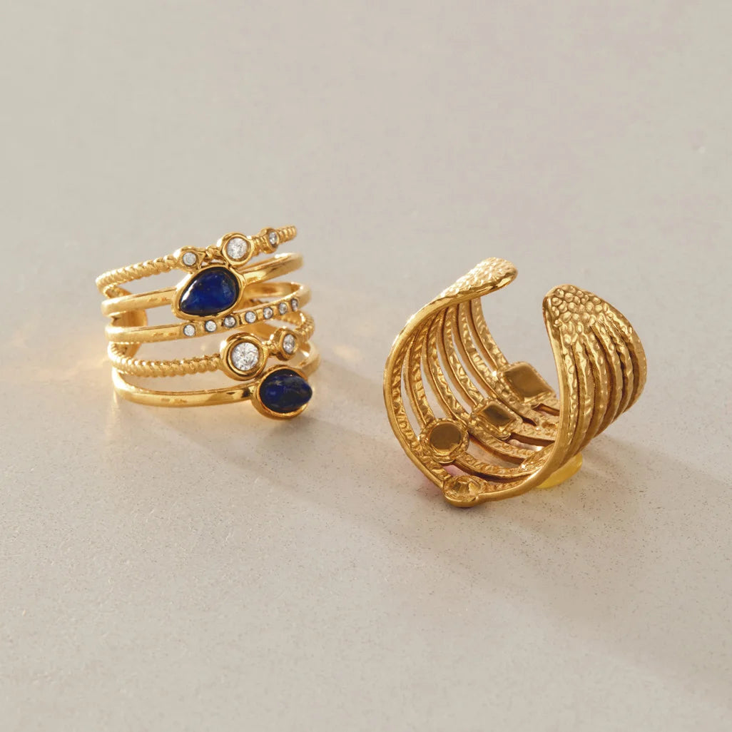 Multi-Band Cabochon Ring — view 4