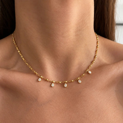 Teardrop Heart Necklace — view 4