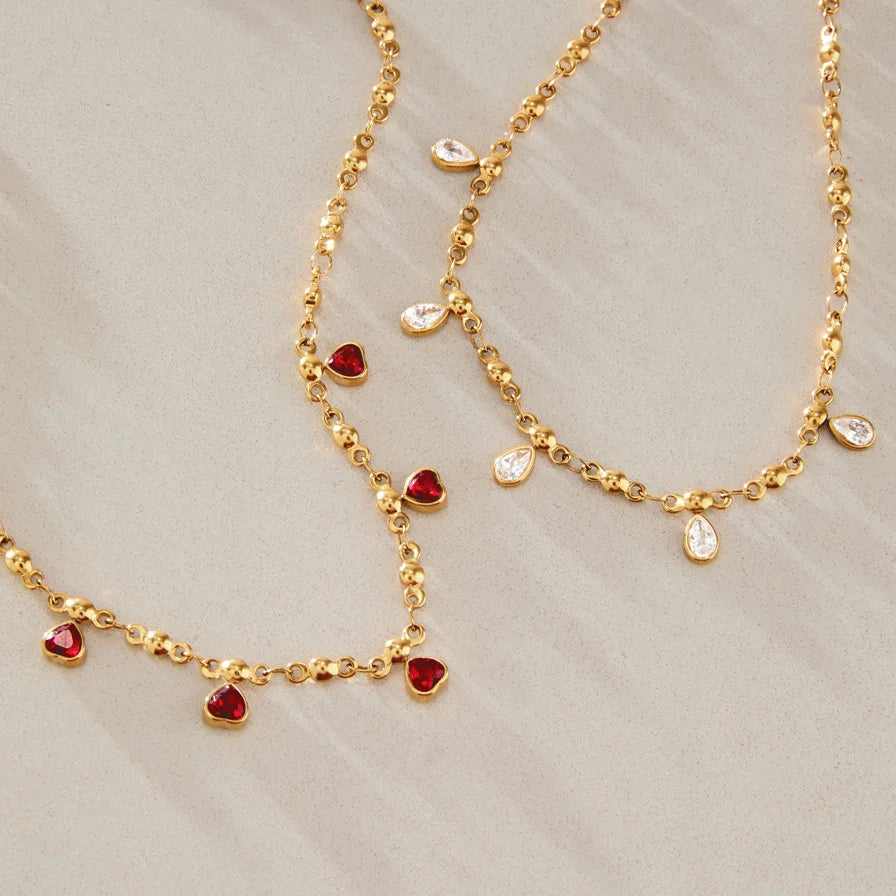 Teardrop Heart Necklace — view 3