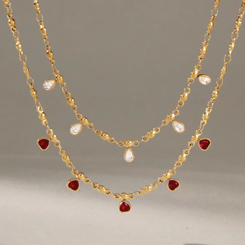 Teardrop Heart Necklace
