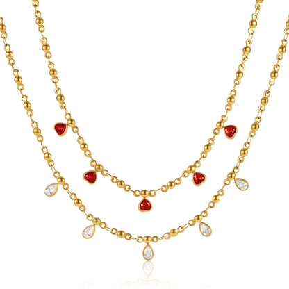 Teardrop Heart Necklace — view 5
