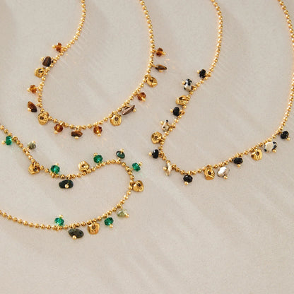 Boho Beaded Charm Necklace — view 3