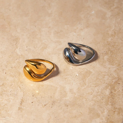 Two-Tone Pearl Open Ring — view 4