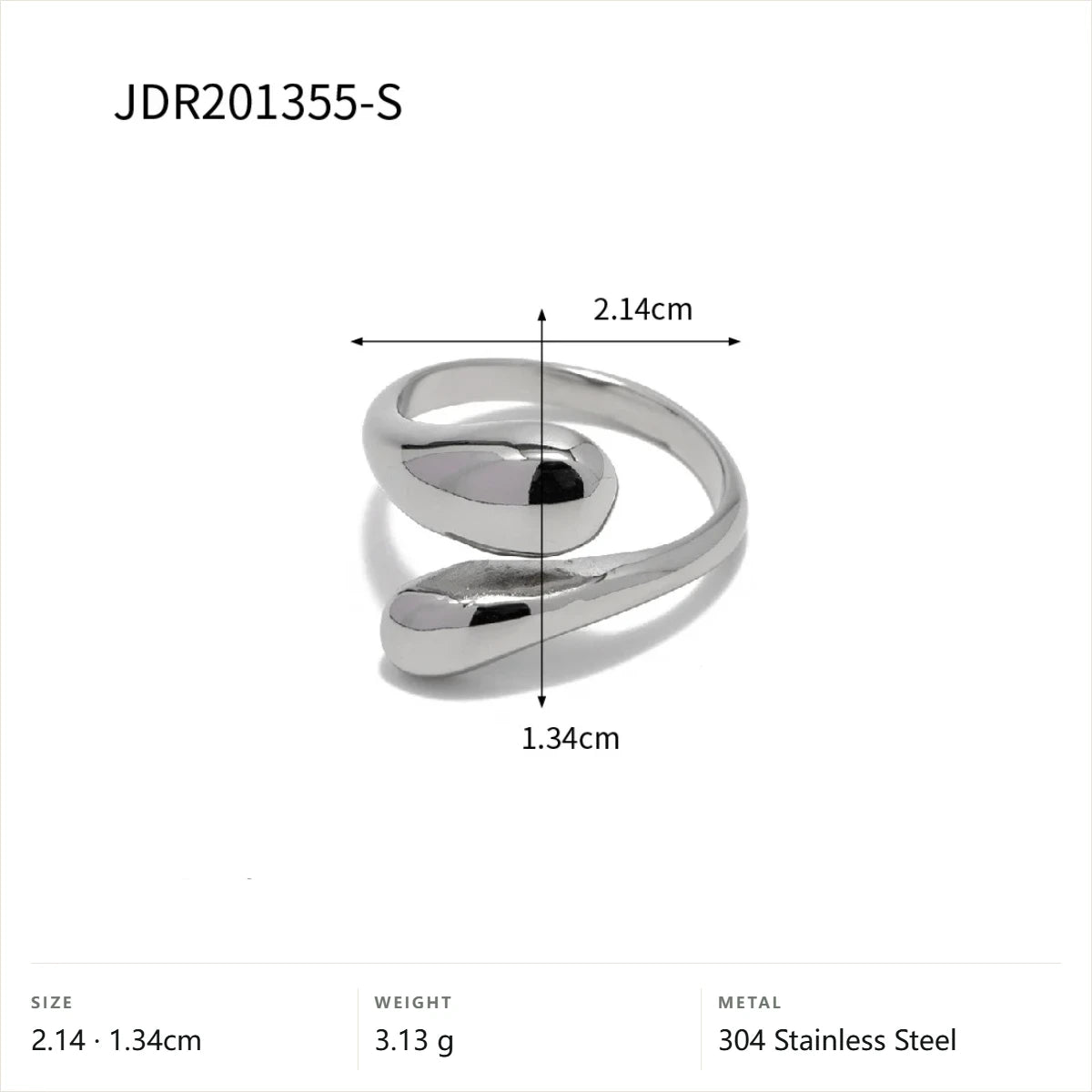 Two-Tone Pearl Open Ring — Silver Swirl Dome Ring · Silver