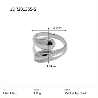 Two-Tone Pearl Open Ring — Silver Swirl Dome Ring · Silver